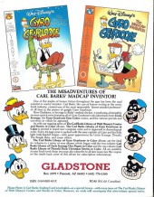 Verso de The carl Barks Library of Gyro Gearloose Comics and Fillers in Color (1993) -4- Gyro Gearloose and Uncle Scrooge - Cave of the Winds