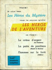 Verso de Les héros du mystère -4- Le voyage dans le passé