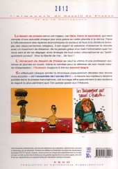 Verso de L'almanach du Dessin de Presse et de la Caricature -2012- L'almanach 2012 du Dessin de Presse et de la Caricature