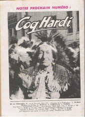 Verso de Coq Hardi (1962 - 4e série) -1- Coq Hardi