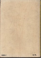 Verso de Z33 agent secret (Impéria) -Rec25- Collection reliée N°25 (du n°97 au n°100)