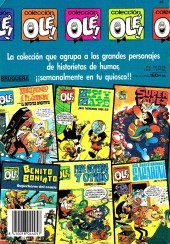 Verso de Colección Olé! (1971-1986) -45- Mortadelo y Filemón: Los sabuesos de la 