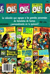 Verso de Colección Olé! (1971-1986) -206- Mortadelo y Filemón con Rompetechos: agentes de 