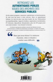 Verso de L'anthologie des perles de l'administration - L'Anthologie des perles de l'administration