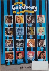 Verso de Chansons en Bandes Dessinées  - Chansons de Gainsbourg en bandes dessinées