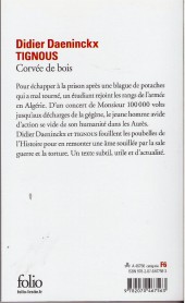 Verso de (AUT) Tignous -a2015- Corvée de bois