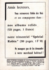 Verso de Robin des bois (Jeunesse et vacances) -21- Grands reporters