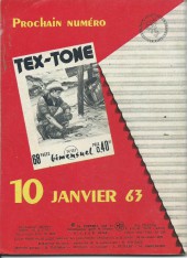 Verso de Tex-Tone (Impéria) -136- Qui est l'imposteur?