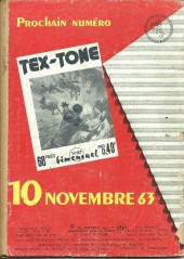 Verso de Tex-Tone (Impéria) -156- Le souvenir de Ben