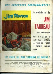 Verso de Jim Taureau (3e Série - SAGE) (1958) -73- La dernière bataille de Sitting-bull