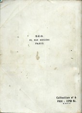 Verso de Sans peur (Société d'Éditions Générales) -Rec06- Album N°6 (du n°55 au n°59)