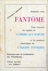 Verso de Les héros du mystère -3- La ville de la peur