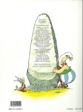 Verso de Astérix (Hachette) -2a2000- La Serpe d'or