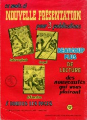 Verso de Tex Bill (Arédit) -37- La vengeance du sorcier