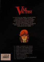 Verso de Vae Victis ! -1b1999- Ambre, le banquet de crassus