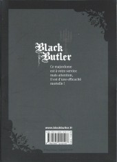Verso de Black Butler -1TL- Tome 1 collector