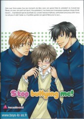 Verso de Stop bullying me! -2- Tome 2