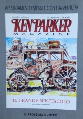 Verso de Ken Parker Magazine -7- Il grande spettaculo