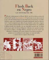 Verso de Flash Back en Negro (Las Aventuras de 