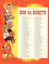 Verso de Bob et Bobette (3e Série Rouge) -135b1982- Le joueur impénitent