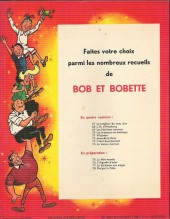 Verso de Bob et Bobette (3e Série Rouge) -67a1967'- Le jongleur du veau d'or