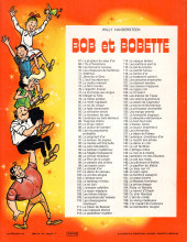 Verso de Bob et Bobette (3e Série Rouge) -100a1976- Le cheval d'or