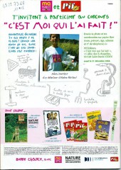 Verso de Pif Gadget (Nouvelle série) -5- Rahan: la vallée heureuse