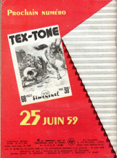 Verso de Tex-Tone (Impéria) -51- Tex tone et les convois clandestins