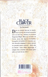 Verso de Black Clover -1- Le serment