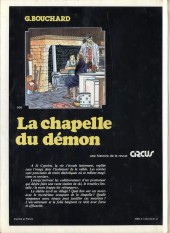 Verso de Les chroniques de Saint-Cyprien -1- La chapelle du Démon