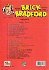 Verso de Luc Bradefer - Brick Bradford (Coffre à BD) -PH18- Brick bradford - planches hebdomadaires tome 18