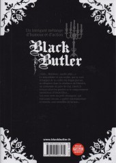 Verso de Black Butler -22- Black Diver