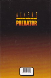 Verso de Aliens versus Predator -1- Une chasse à l'homme (1)