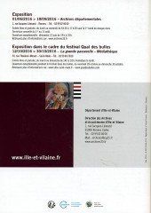 Verso de (Catalogues) Expositions - Bande dessinée et Histoire #9