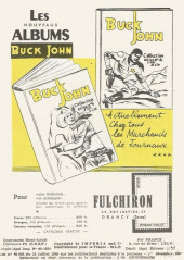 Verso de Buck John (Impéria) -53- Buck John dans... La Justice de Flèche Noire