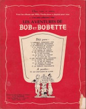 Verso de Bob et Bobette (2e Série Rouge) -6a1957- Le teuf-teuf club