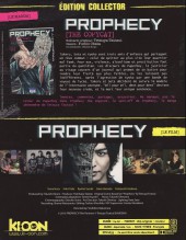 Verso de Prophecy [The Copycat] -1TL- Tome 1 - édition collector