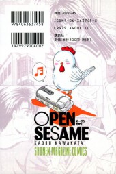 Verso de Open Sesame -15- Vol. 15