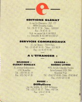 Verso de (Catalogues) Éditeurs, agences, festivals, fabricants de para-BD... - Glénat - 1990 - Catalogue