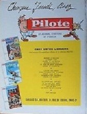 Verso de (Recueil) Pilote (Album du journal - Édition française cartonnée) -25- Pilote album du journal