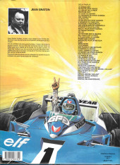 Verso de Michel Vaillant -40'- Rififi en F1