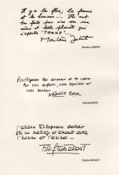 Verso de Animaux a(d)mis