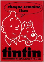 Verso de (Recueil) Tintin (Album du journal - Édition belge souple) -180- Tome 180