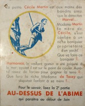 Verso de Agent Secret X-9 (Hachette - Aventures et Mystères) -1- L'angoisse d'une mère