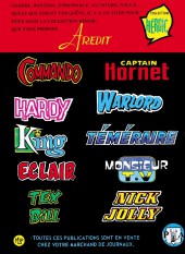 Verso de Captain Hornet (Arédit) -5- Les abatteurs
