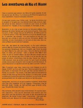 Verso de Les aventures de Ric et Riane - Prévenir plutôt que guérir