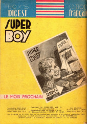 Verso de Super Boy (1re série) -53- La vengeance du fakir
