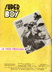 Verso de Super Boy (1re série) -60- La bande du pachyderme