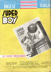 Verso de Super Boy (1re série) -63- À couteaux tirés