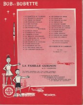Verso de Bob et Bobette (2e Série Rouge) -24a1962- Les corsaires ensorcelés
